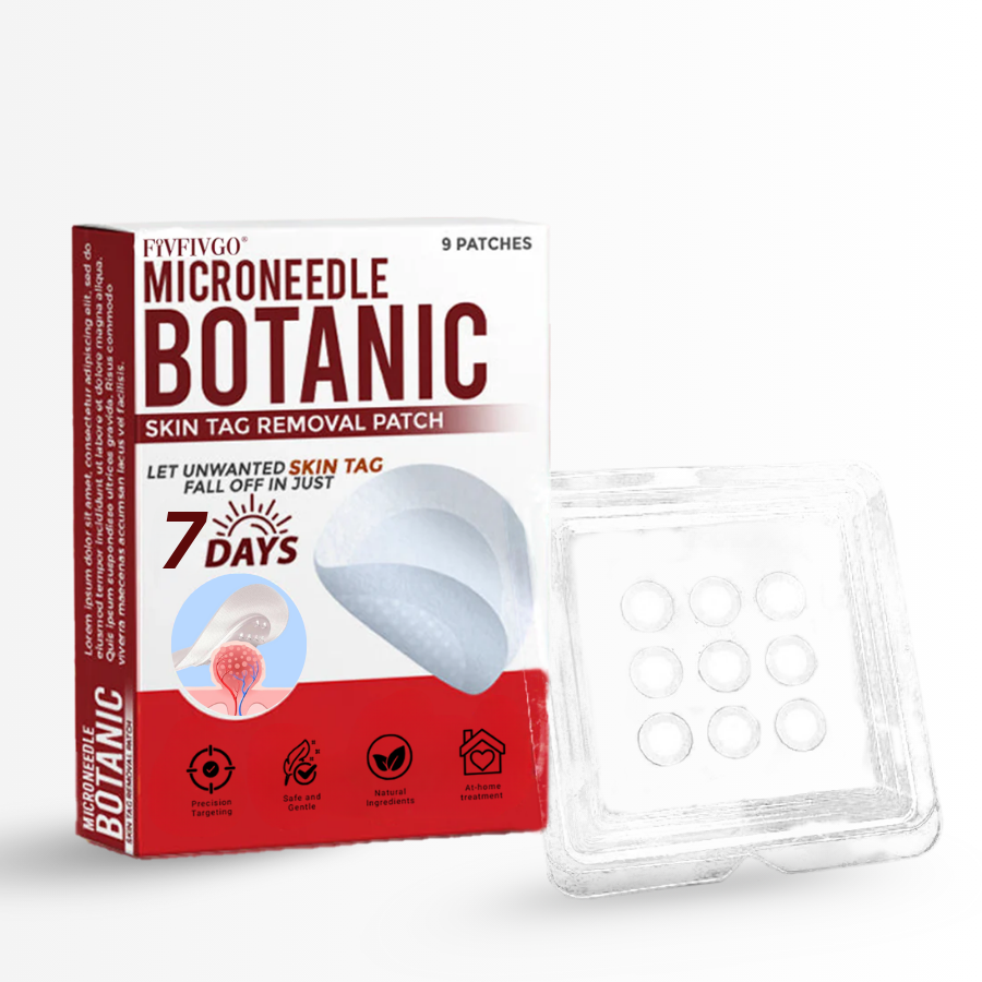Fivfivgo® MicroNeedle Botanic Skin Tag Removal Patch
