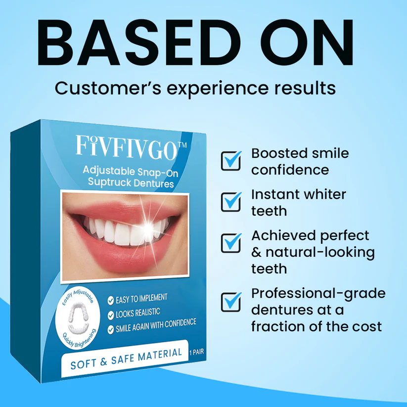 Fivfivgo® Adjustable Snap-On Dentures