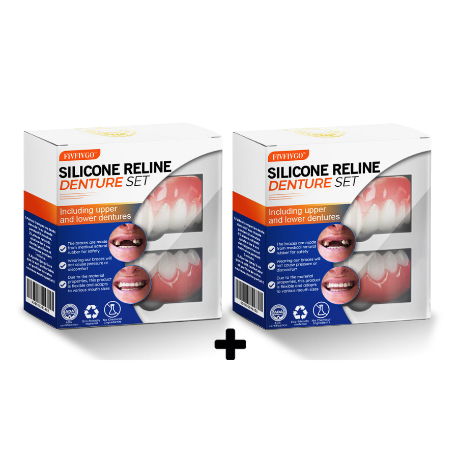 Fivfivgo® Silicone Reline Denture Set (ADA Certified)