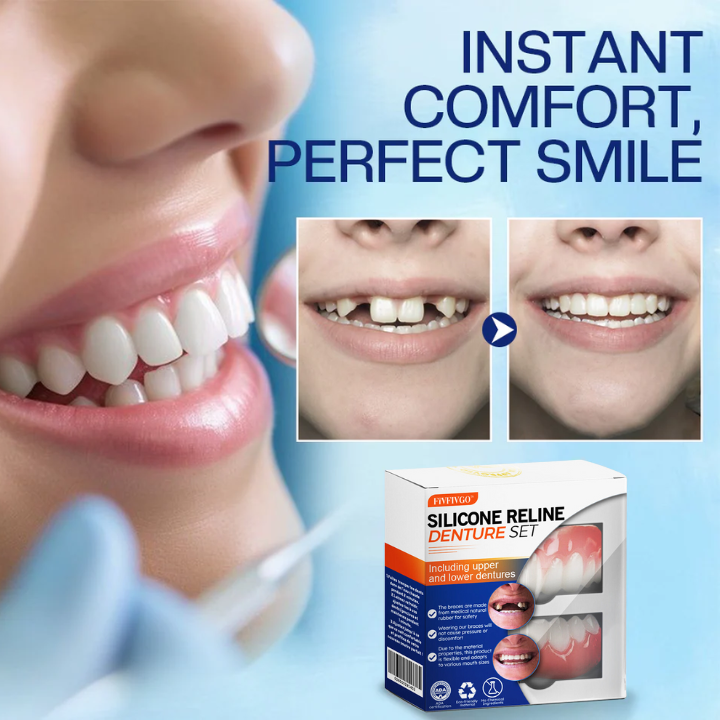 Fivfivgo® Silicone Reline Denture Set (ADA Certified)
