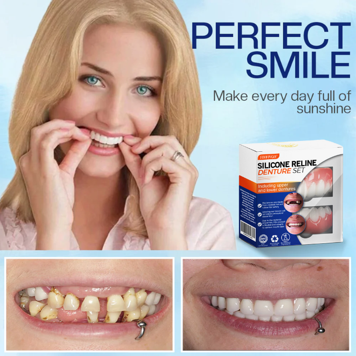 Fivfivgo® Silicone Reline Denture Set (ADA Certified)