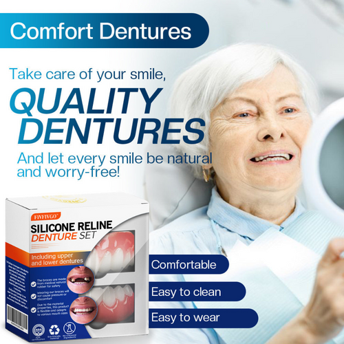 Fivfivgo® Silicone Reline Denture Set (ADA Certified)