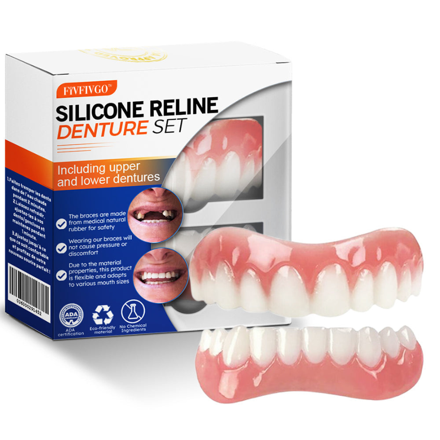 Fivfivgo® Silicone Reline Denture Set (ADA Certified)