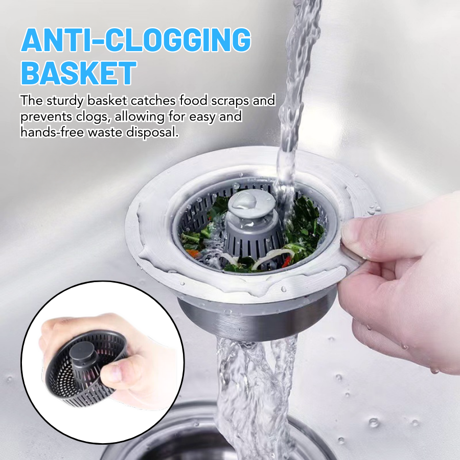 Fivfivgo® 3in1 Kitchen Sink Drain Strainer