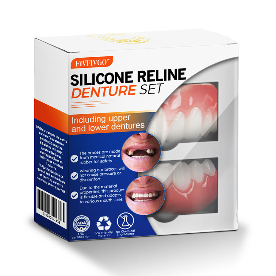 Fivfivgo® Silicone Reline Denture Set (ADA Certified)