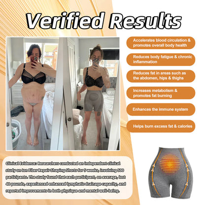 Fivfivgo™ Micro Vibration Massage Module Ice Silk Ion Fiber Repair Shaping Shorts