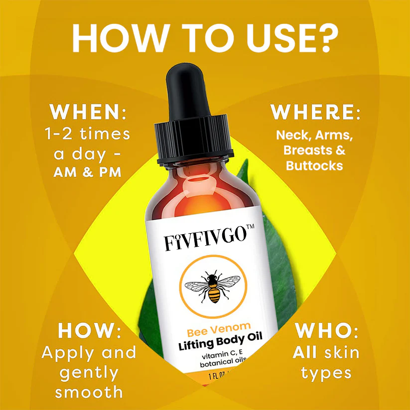 Fivfivgo™ NewSkin Bee Venom Lifting Body Oil 🌟Revive Your Skin’s Youthful Elasticity✨