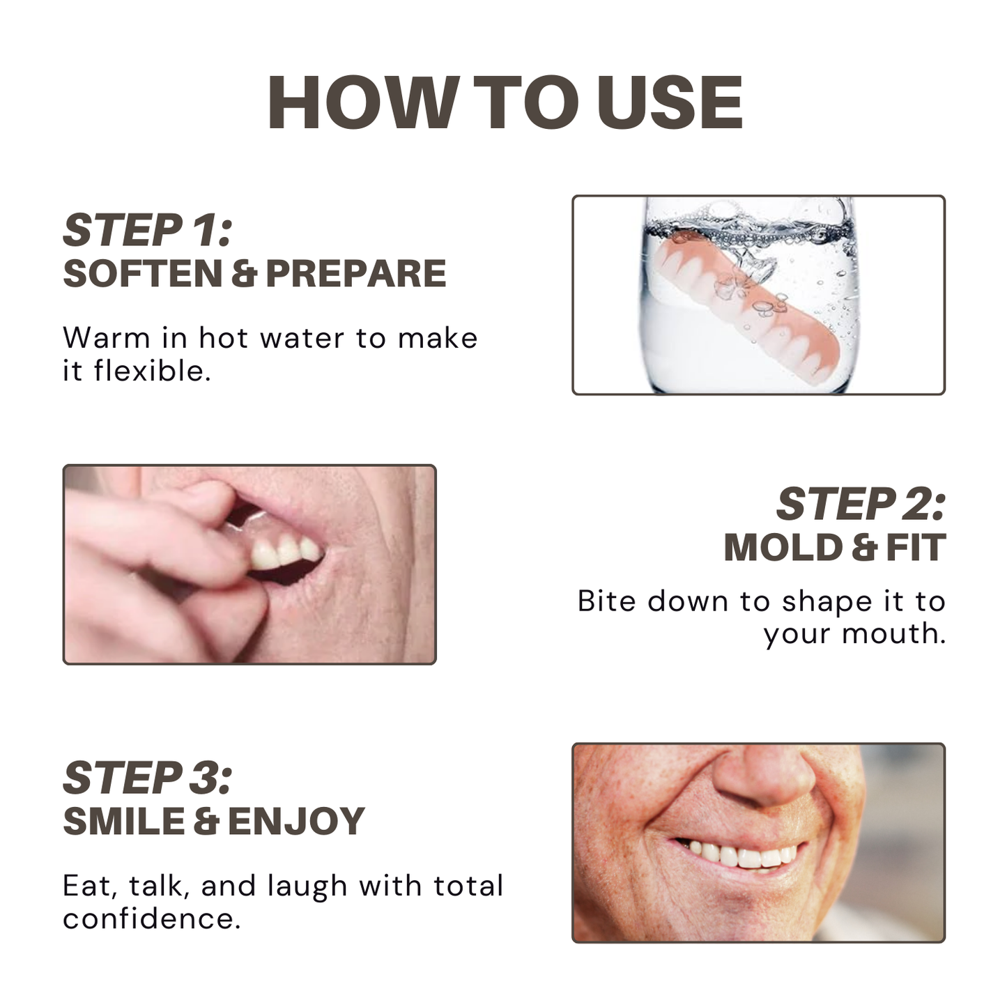Bikenda® Custom-Fit Full Denture Set