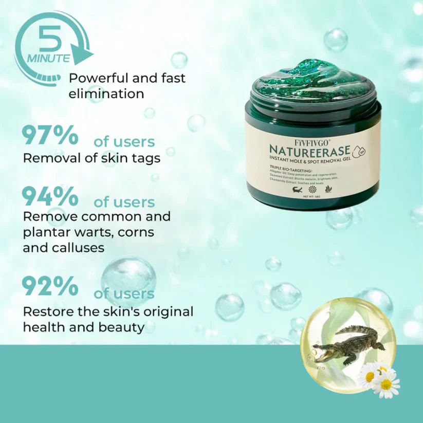 ✅ Official Store: Fivfivgo® NatureErase Instant Mole & Spot Removal Gel PRO