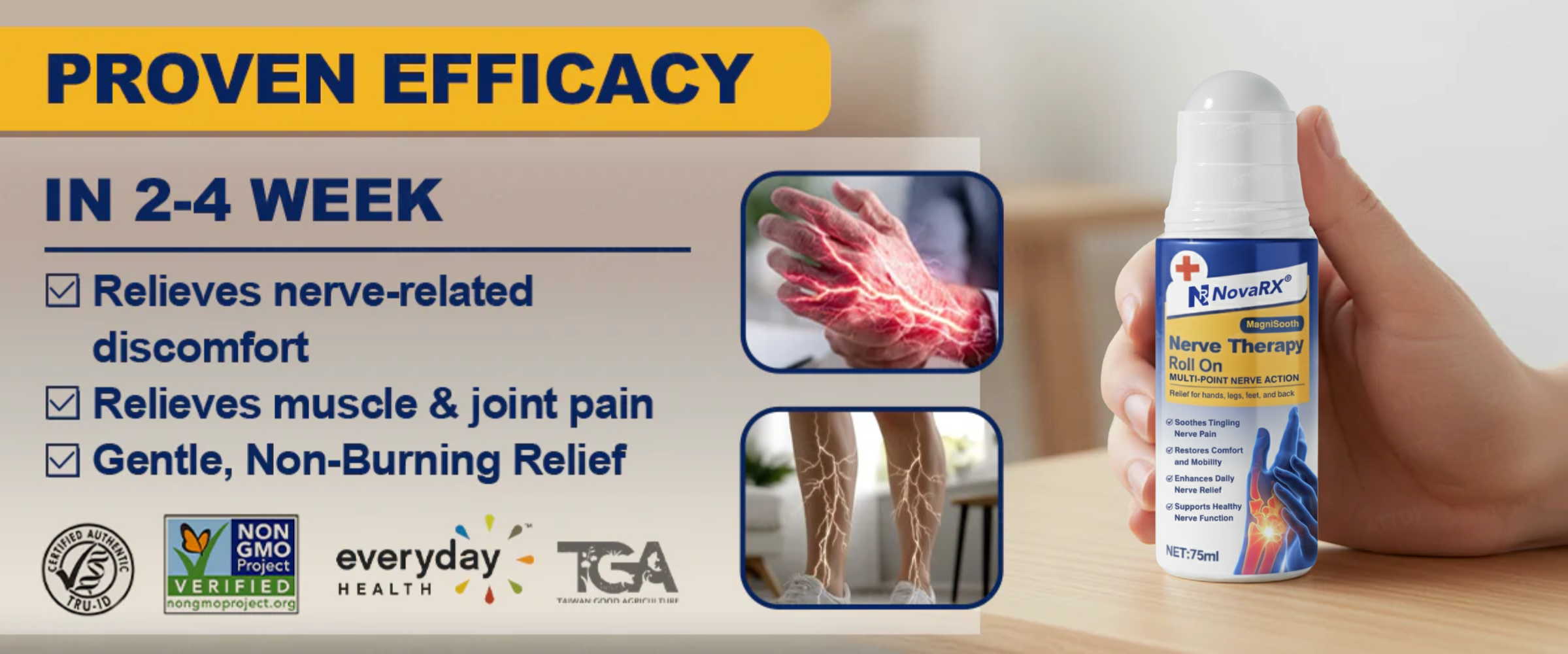 NovaRX® MagniSooth Nerve Therapy Roll On image NovaRX® MagniSooth Nerve Therapy Roll On