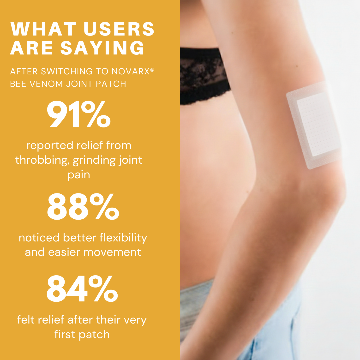 NovaRX® Bee Venom Joint Therapy Botanical Patch image NovaRX® Bee Venom Joint Therapy Botanical Patch