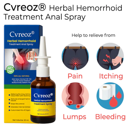 Cvreoz® Herbal Hemorrhoid Treatment Anal Spray PRO