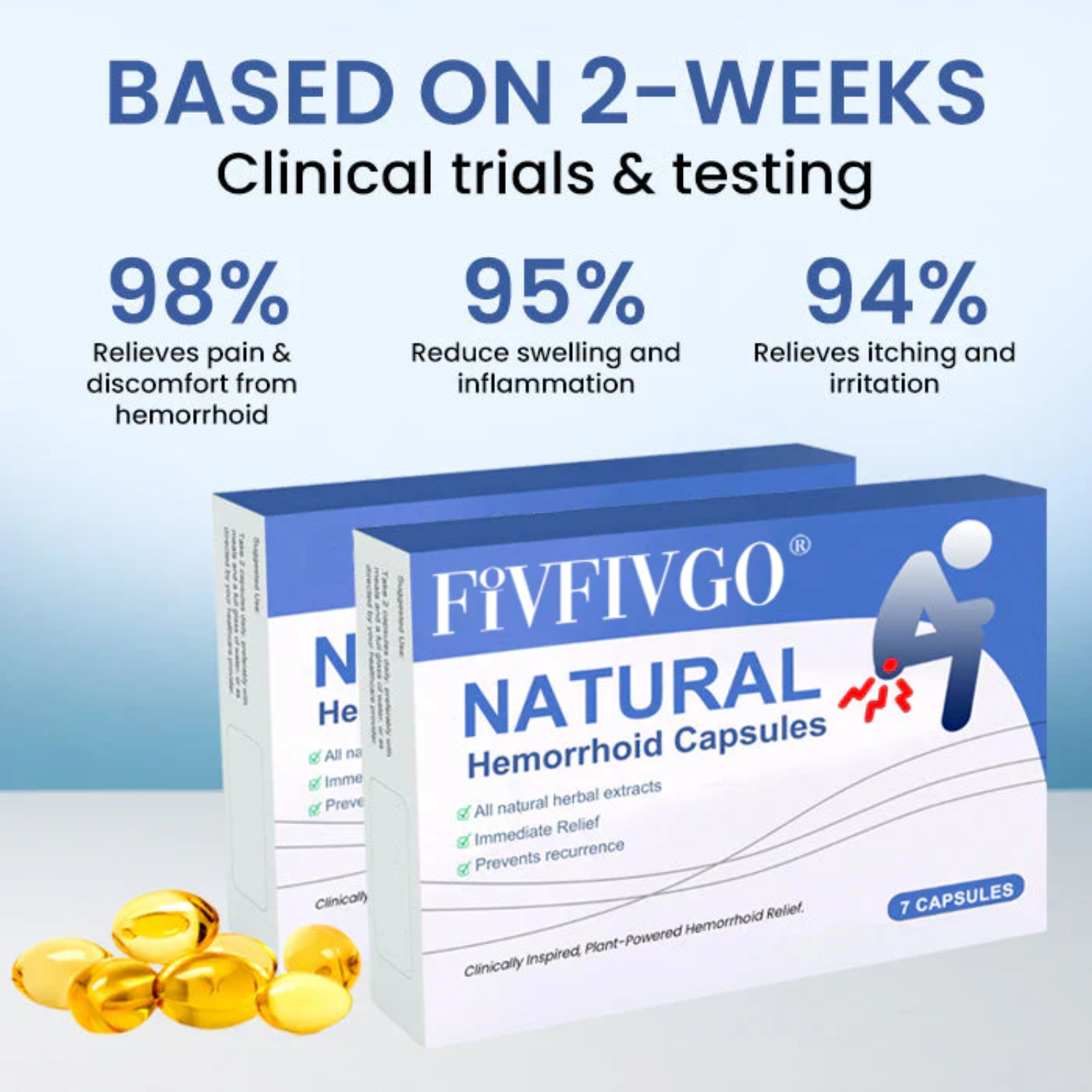 Fivfivgo® Natural Hemorrhoid Capsules image Fivfivgo® Natural Hemorrhoid Capsules
