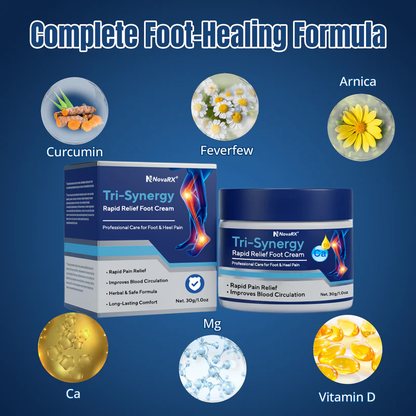 NovaRX® Tri-Synergy Rapid Relief Foot Cream