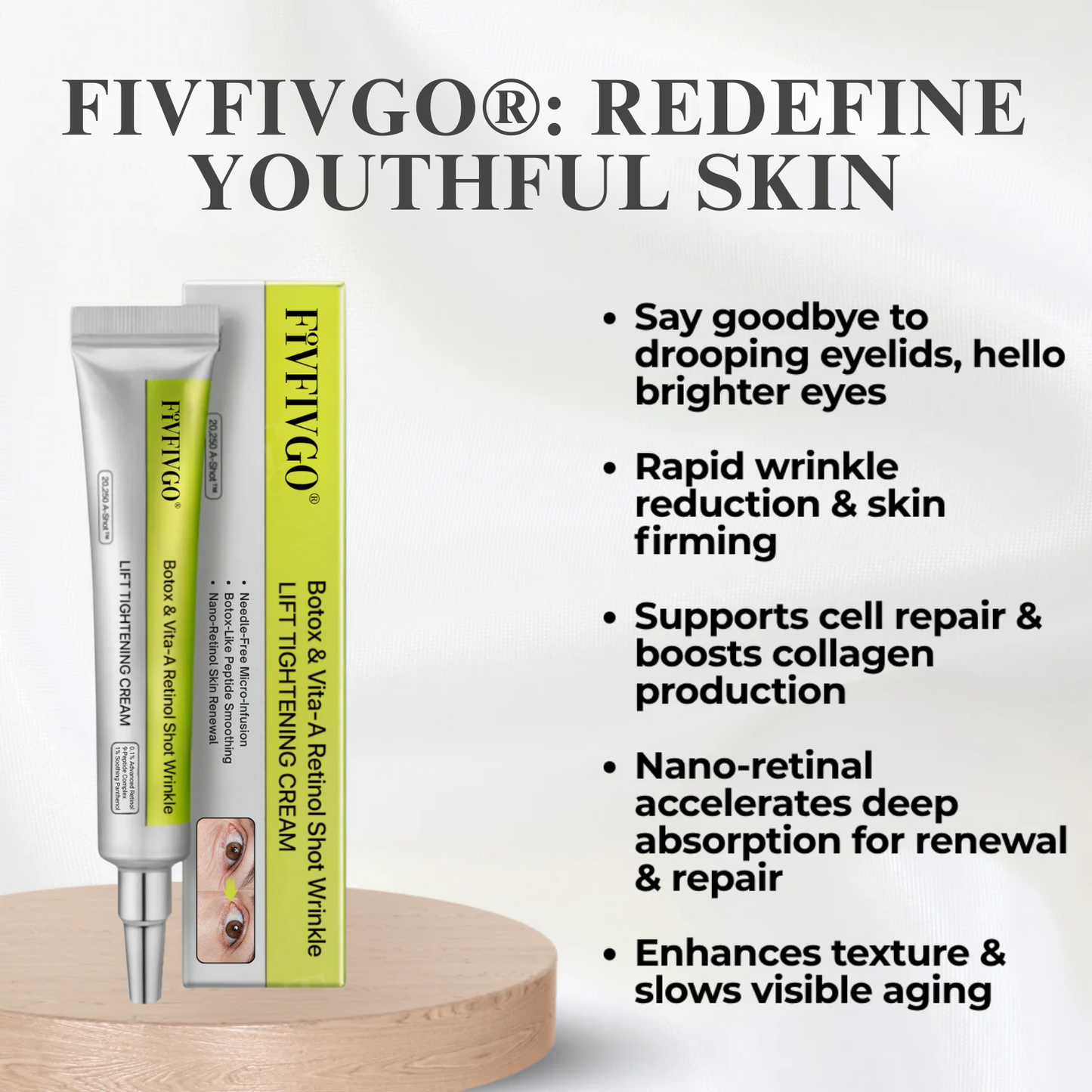 Fivfivgo® Botox & Vita-A Retinol Shot Wrinkle - Lift Tightening Cream