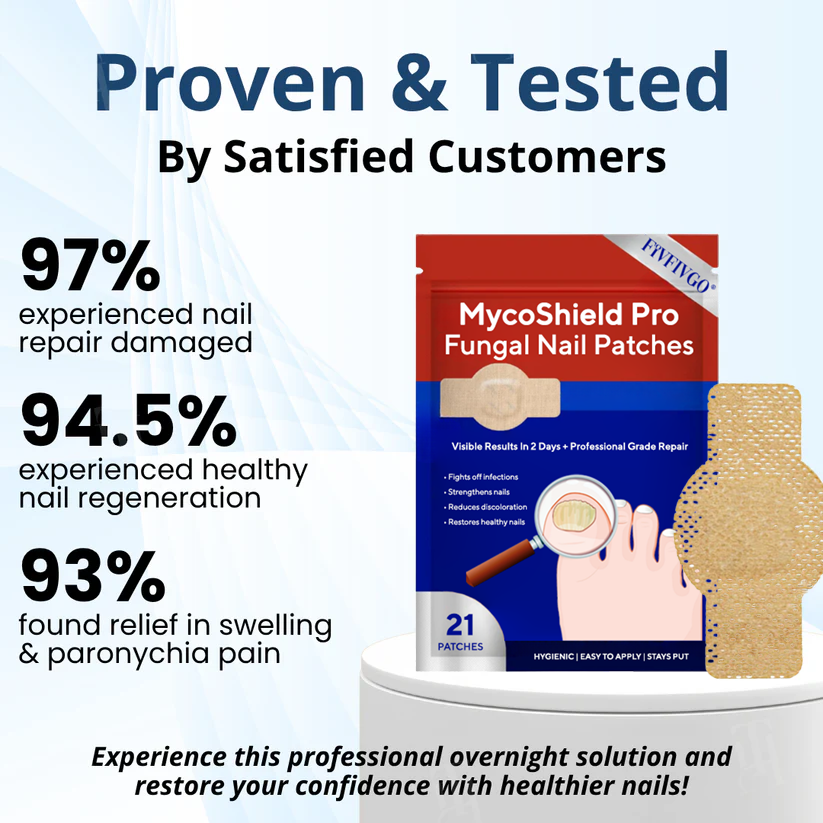 Fivfivgo® MycoShield Pro Fungal Nail Patches 🏥 Visible Results In 2 Days + Professional Grade Repair