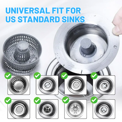 Fivfivgo® 3in1 Kitchen Sink Drain Strainer