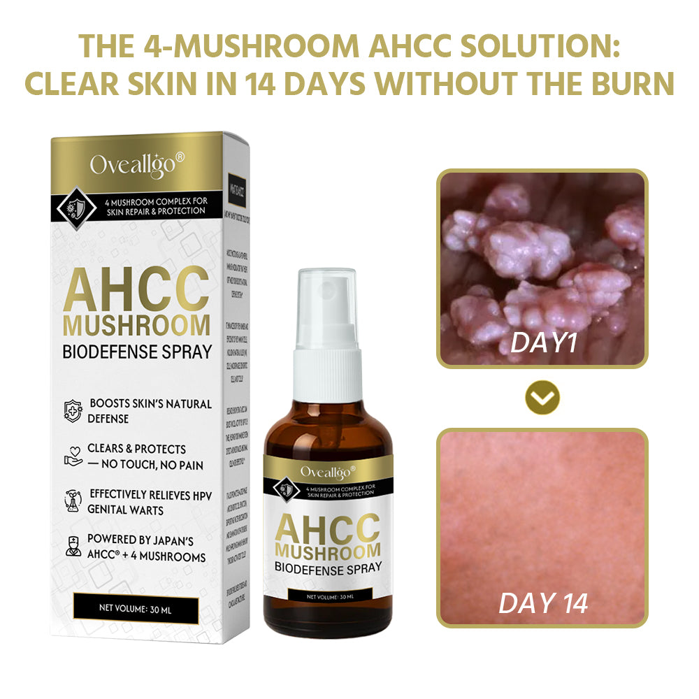 Oveallgo® AHCC Mushroom HPV Genital Warts Eraser Spray PRO