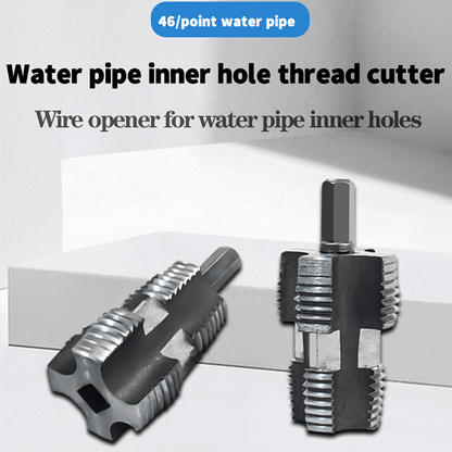 Electric Drill Compatible PVC Pipe Threader Kit with Various Die Sizes