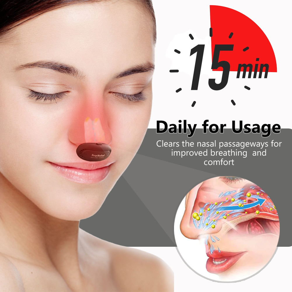 Fivfivgo™ RespiRelief Red Light Nasal Therapy Instrument