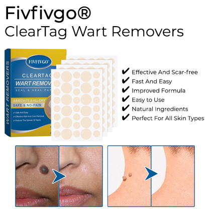 Fivfivgo® ClearTag Wart Removers: Seal & Heal Patches