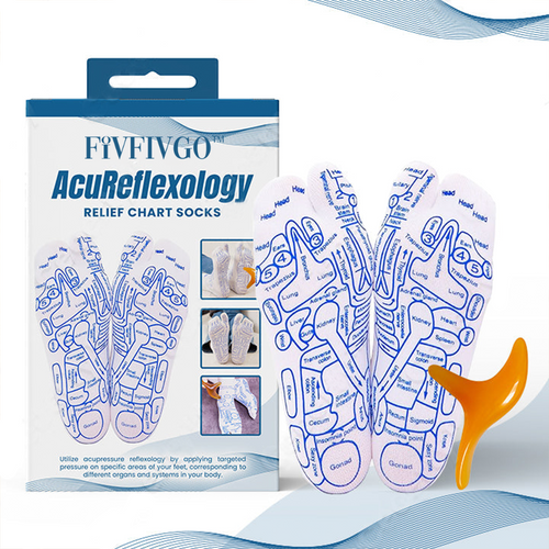 Fivfivgo™ AcuReflexology Relief Chart Socks