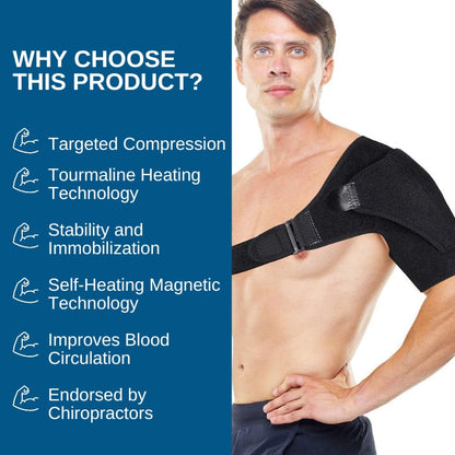 Fivfivgo™ ShoulderHeal Tourmaline Heating Compression Brace