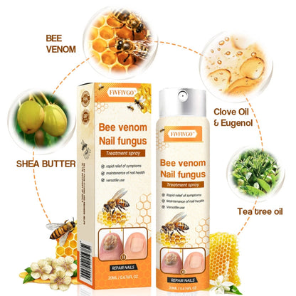 Fivfivgo™ Bee Venom Nail Fungus Spray: Treats various nail problems within 2-4 weeks