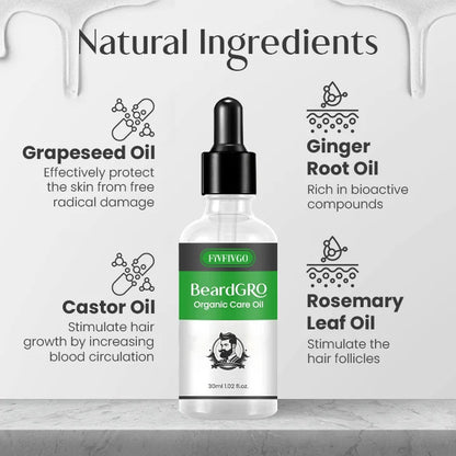 Fivfivgo™ BeardGRO Organic Care Oil