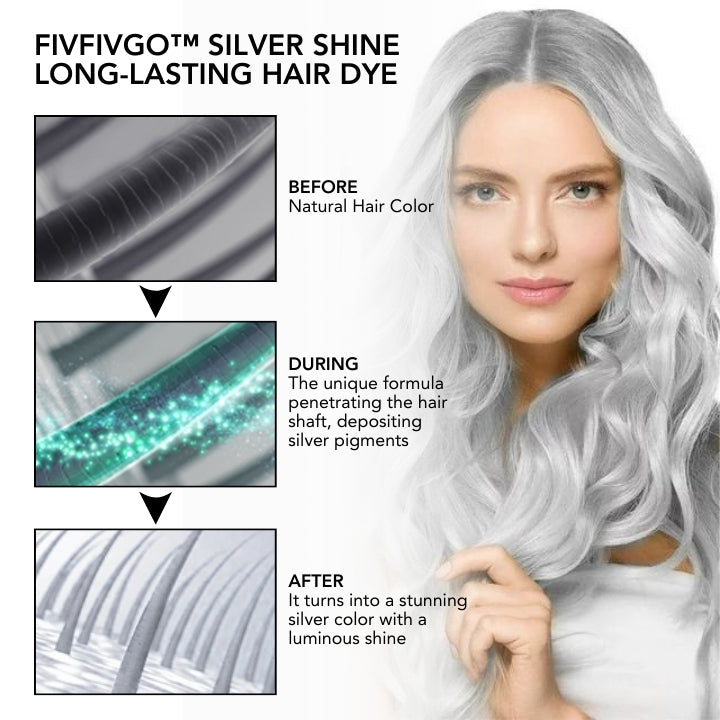 Fivfivgo™ Silver Shine Long-lasting Hair Dye