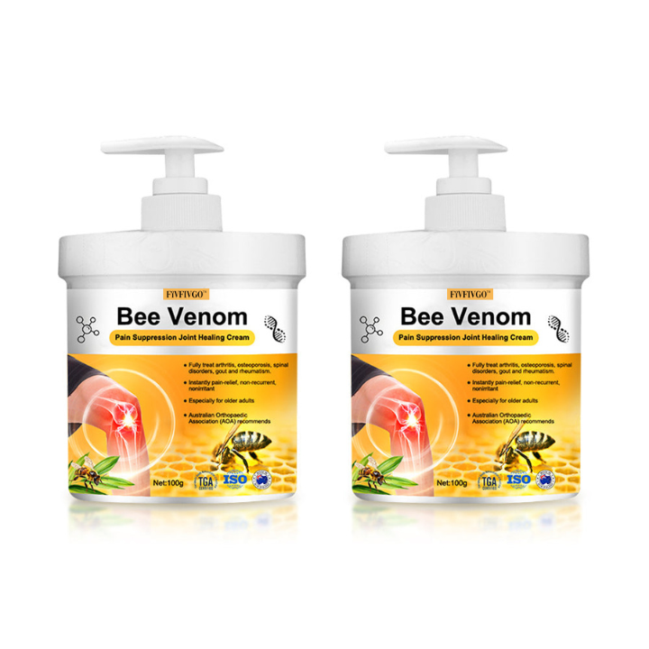 Fivfivgo™ Bee Venom Pain Suppression Joint Healing Cream (👩🏼‍⚕️AAOS Recommended)