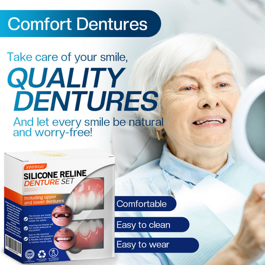 Fivfivgo™ Silicone Reline Denture Set (ADA Certified)