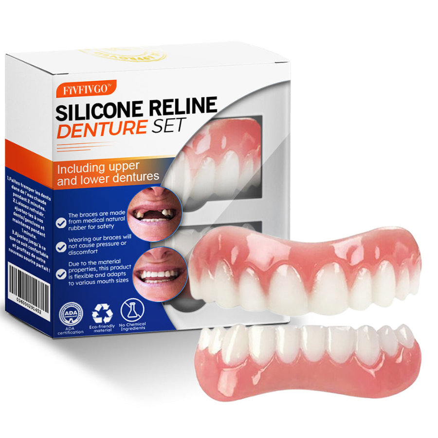 Fivfivgo™ Silicone Reline Denture Set (ADA Certified)