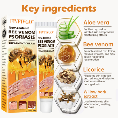 Fivfivgo™ New Zealand Bee Venom Psoriasis Treatment Cream