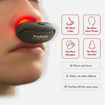 Fivfivgo™ RespiRelief Red Light Nasal Therapy Instrument